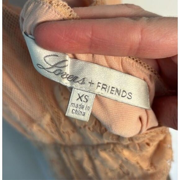 Lovers + Friends Art Deco Dress Light Peach XS - Picture 7 of 8